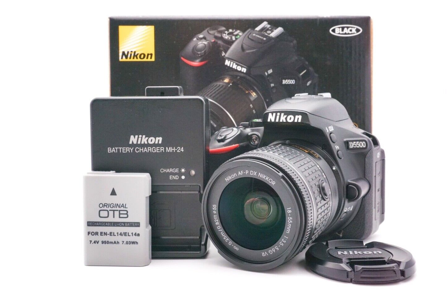 Nikon D5500 DSLR AF-P 18-55mm G VR Spiegelreflexkamera Digital | Refurbished