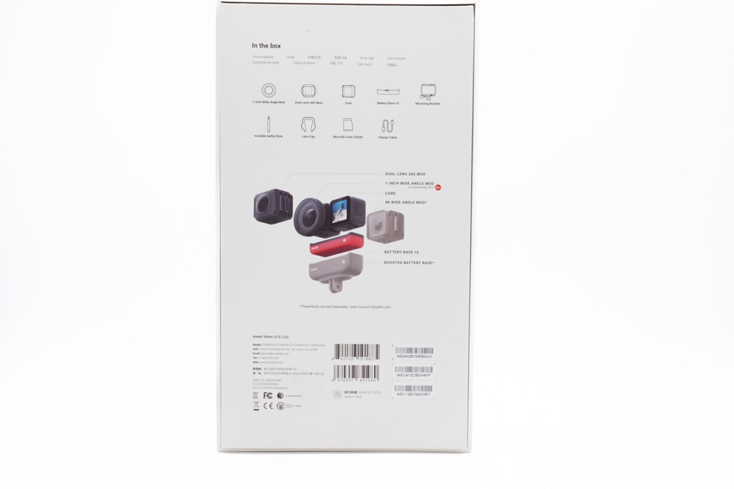 Insta360 ONE R Ultimate Kit Action Kamera 4K 360° Edition Modul – Refurbished