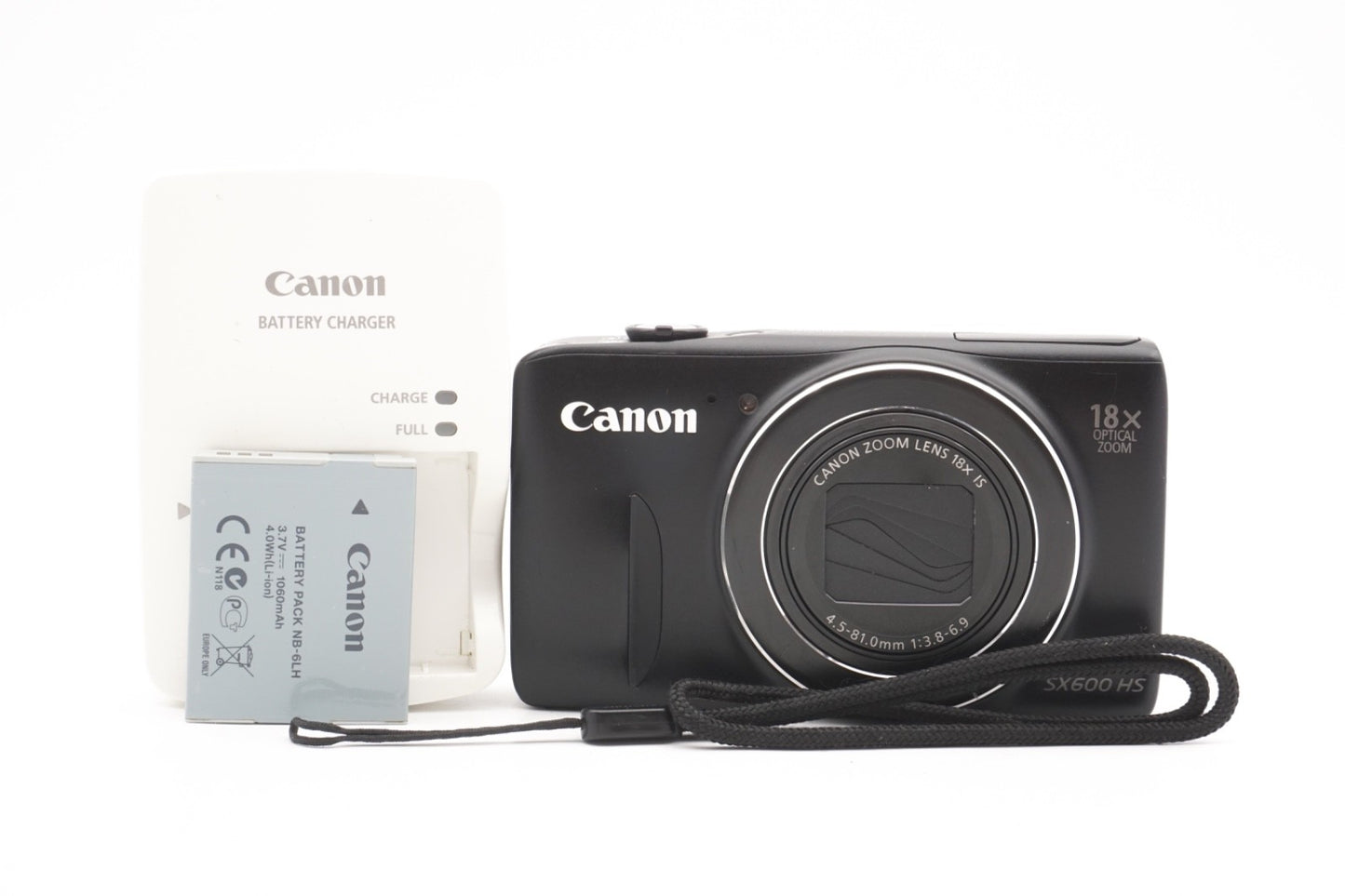Canon PowerShot SX600 HS Digitalkamera Kompaktkamera Kamera 18x Zoom Refurbished