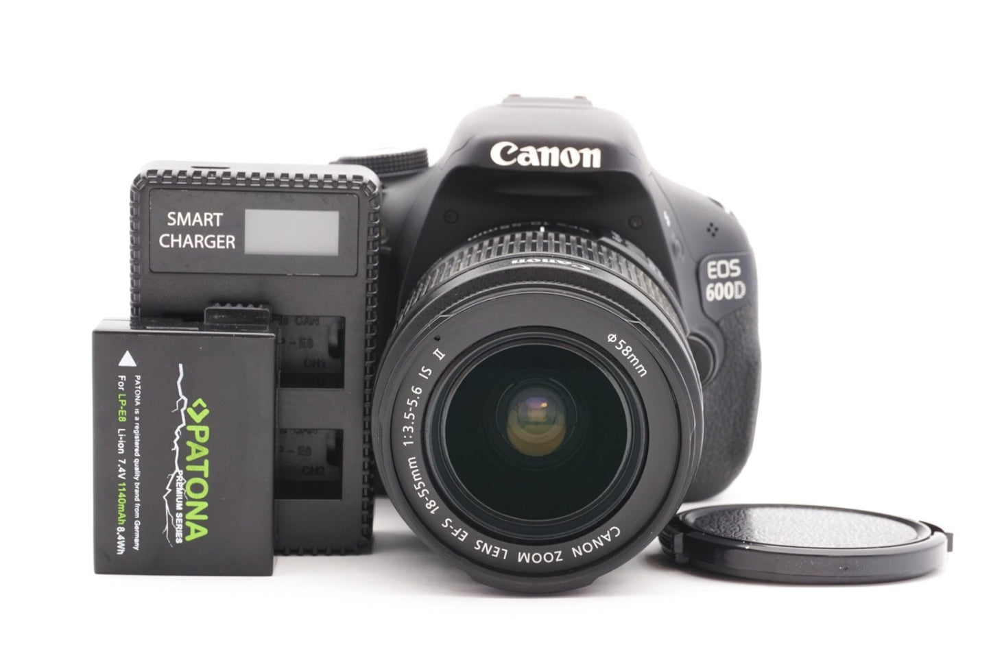Canon EOS 600D Digitalkamera Kamera + EF-S 18-55mm IS II Objektiv | Refurbished