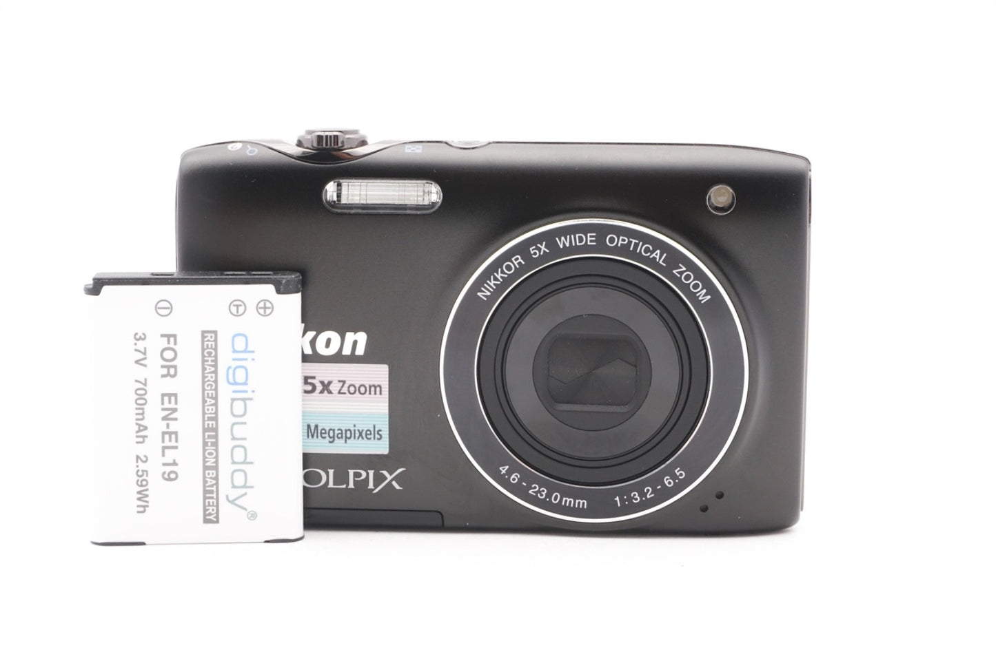 Nikon Coolpix S3100 Digitalkamera 14MP Kamera Schwarz Kompaktkamera Refurbished