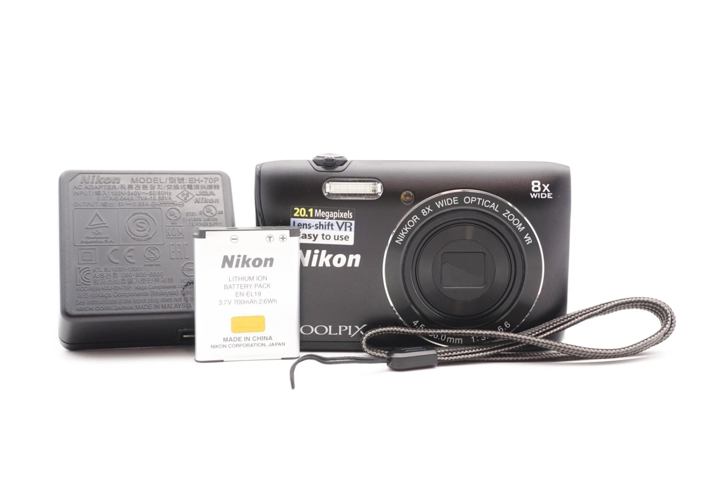 Nikon Coolpix S3700 Digitalkamera Kompaktkamera Kamera 8x Zoom – Refurbished