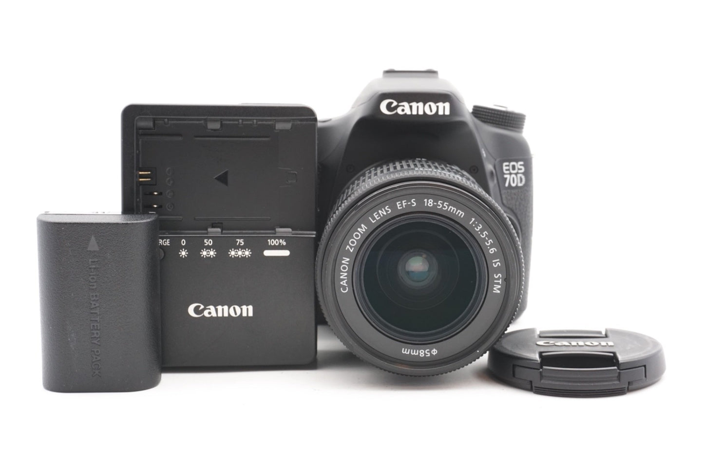 Canon EOS 70D DSLR Digitalkamera Kamera Kit EF-S 18-55mm Objektiv – Refurbished