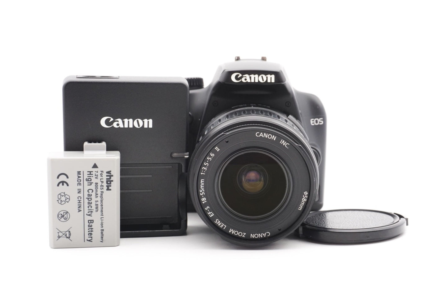Canon EOS 1000D Digitalkamera Spiegelreflex Kamera DSLR EF-S 18-55mm II Objektiv