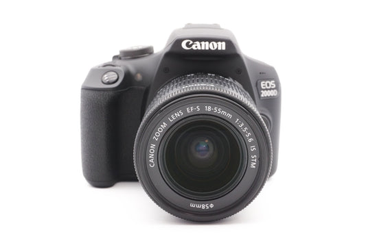 Canon EOS 2000D Digitalkamera DSLR Kamera + EF-S 18-55mm IS STM | Refurbished