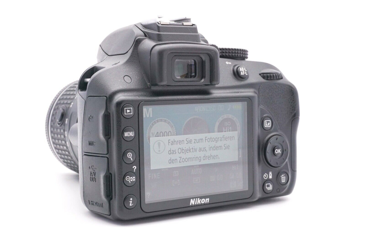 Nikon D3300 Spiegelreflexkamera DSLR AF-P 18-55mm G Objektiv | Refurbished