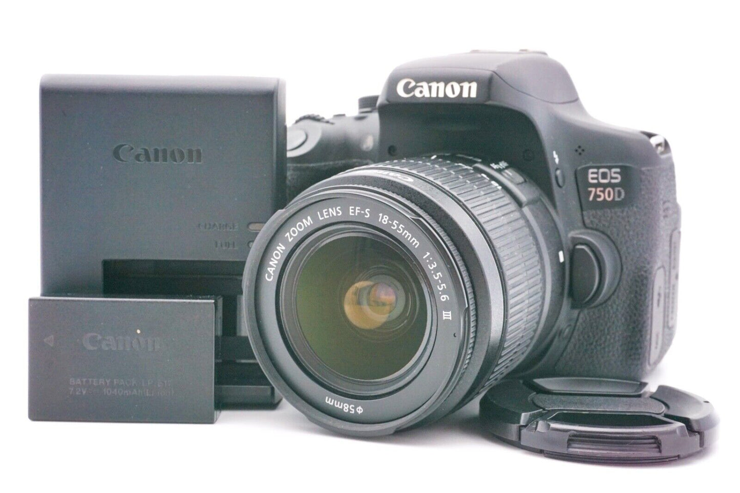Canon EOS 750D Spiegelreflexkamera DSLR EF-S 18-55mm III Objektiv | Refurbished