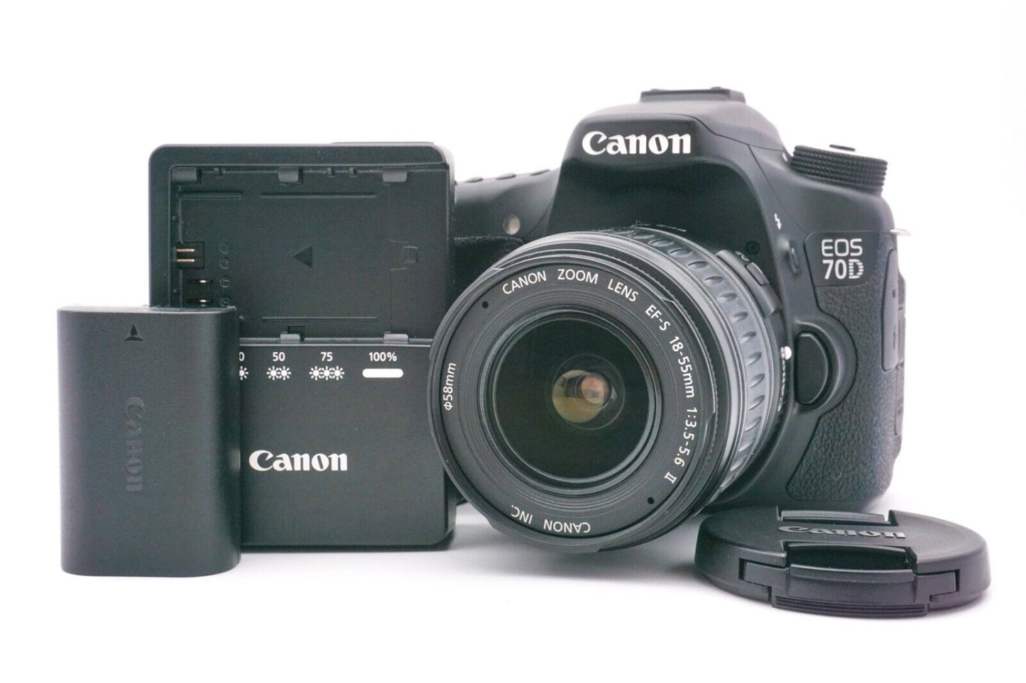 Canon EOS 70D Spiegelreflexkamera DSLR EF-S 18-55mm II Kamera - Refurbished