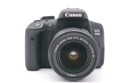 Canon EOS 750D Spiegelreflexkamera DSLR EF-S 18-55mm III Objektiv | Refurbished