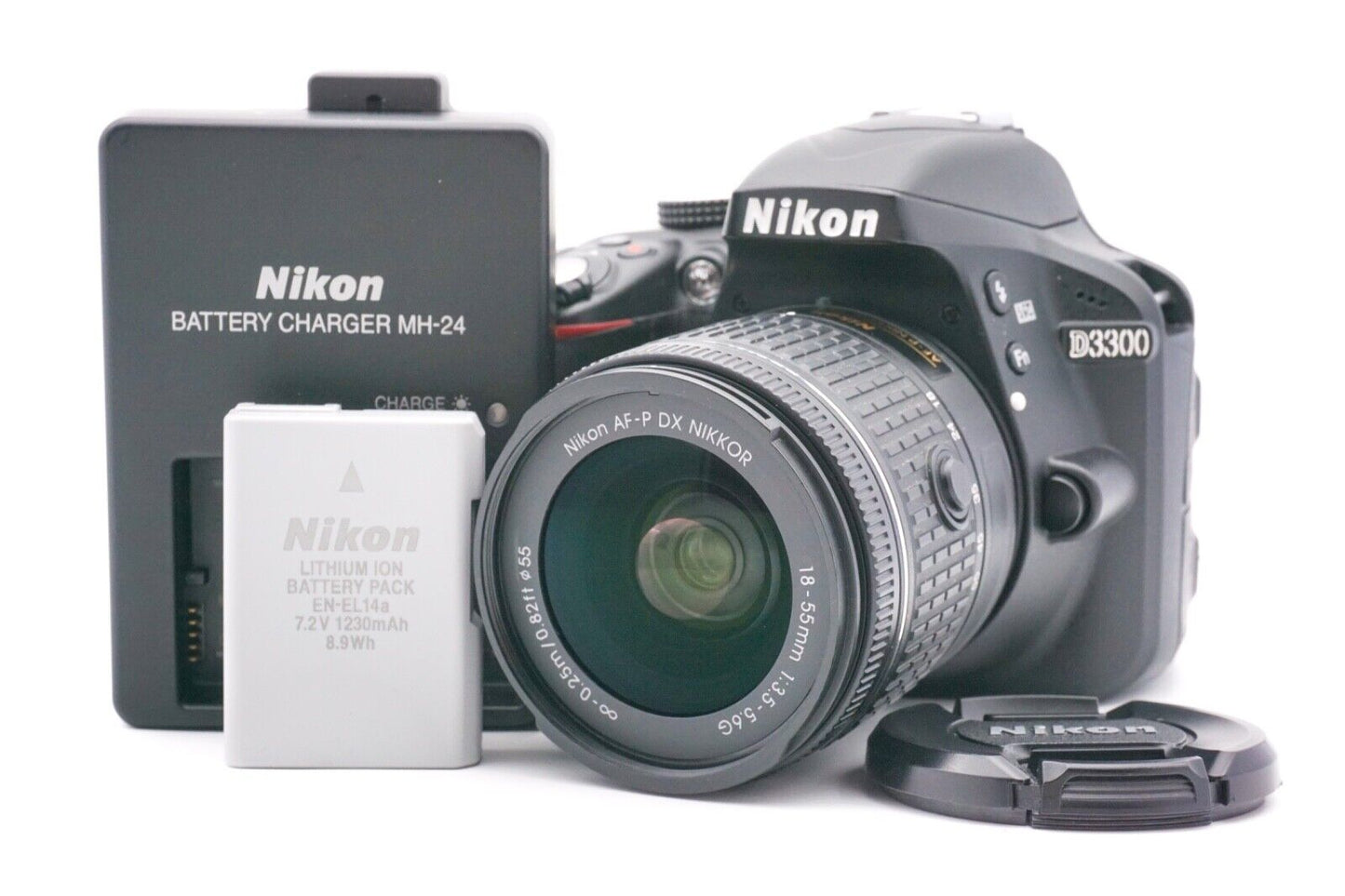 Nikon D3300 Spiegelreflexkamera DSLR AF-P 18-55mm G Objektiv | Refurbished