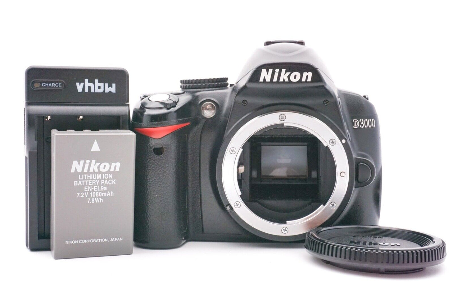 Nikon D3000 Body Spiegelreflexkamera Gehäuse Kamera Digital Körper - Refurbished