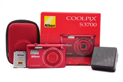 Nikon Coolpix S3700 Digitalkamera Kamera Kompaktkamera Touchscreen – Refurbished