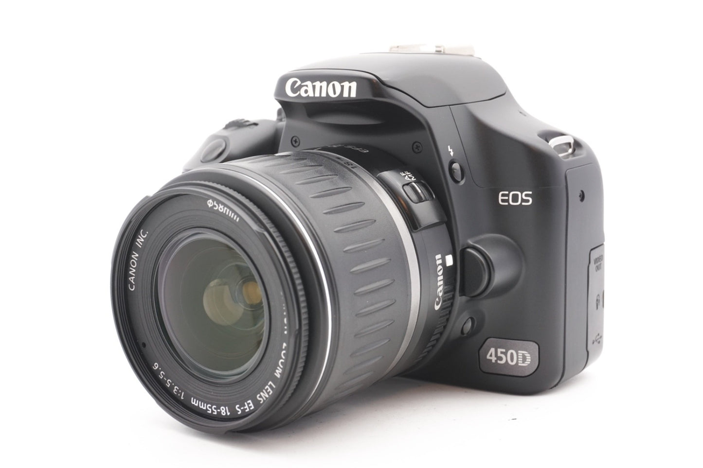 Canon EOS 450D DSLR Digitalkamera Kamera Kit 18-55mm Objektiv – Refurbished