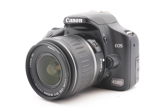 Canon EOS 450D DSLR Digitalkamera Kamera Kit 18-55mm Objektiv – Refurbished