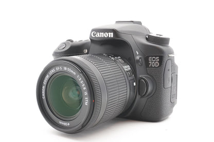 Canon EOS 70D DSLR Digitalkamera Kamera Kit EF-S 18-55mm Objektiv – Refurbished