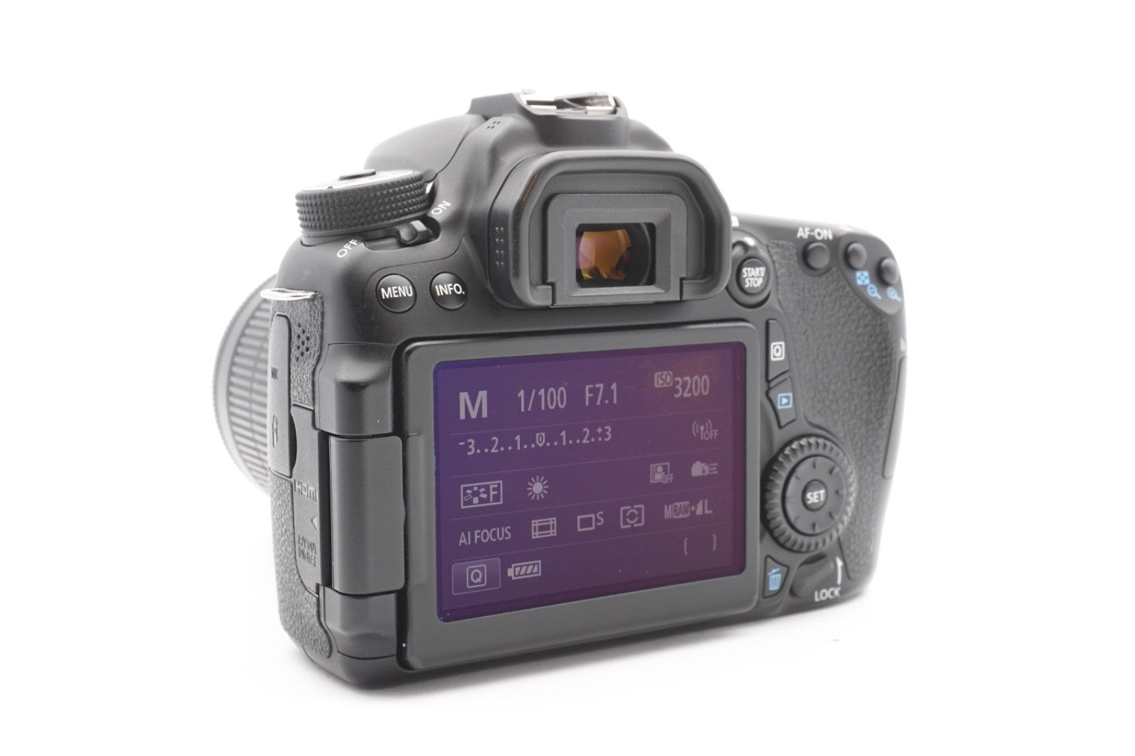 Canon EOS 70D DSLR Digitalkamera Kamera Kit EF-S 18-55mm Objektiv – Refurbished