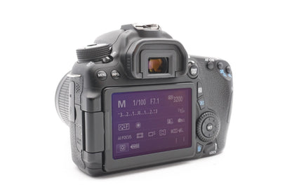 Canon EOS 70D DSLR Digitalkamera Kamera Kit EF-S 18-55mm Objektiv – Refurbished