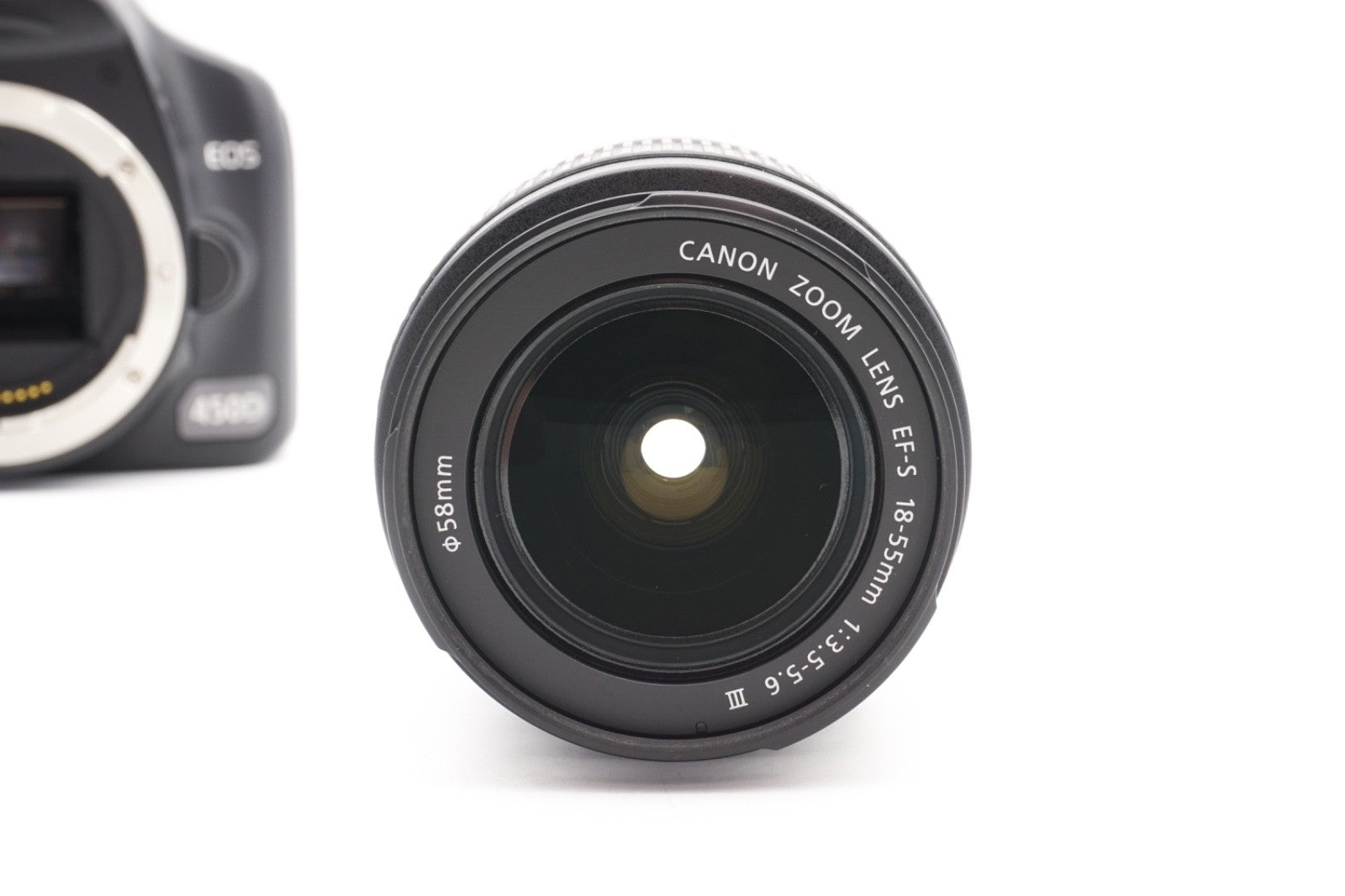 Canon EOS 450D DSLR Digitalkamera Kamera Kit 18-55mm III Objektiv – Refurbished