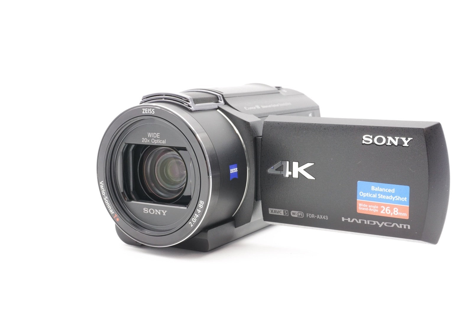 Sony FDR-AX43 4K Camcorder Videokamera 20x Zoom Stabilisierung – Refurbished