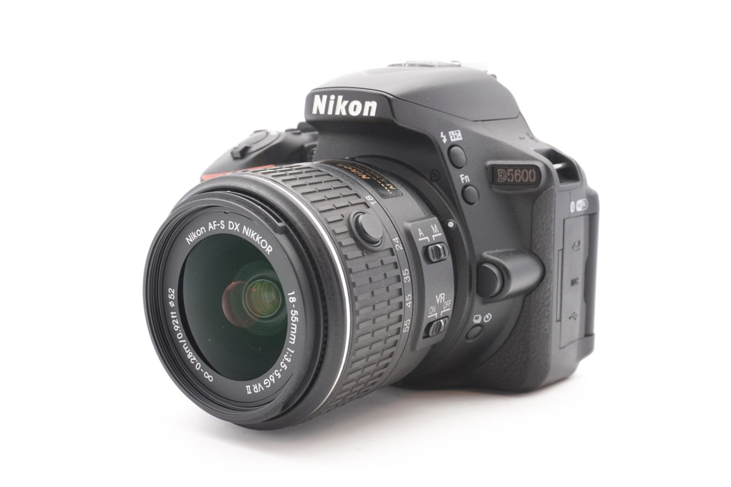 Nikon D5600 DSLR Digitalkamera Kamera Kit 18-55mm Objektiv – Refurbished