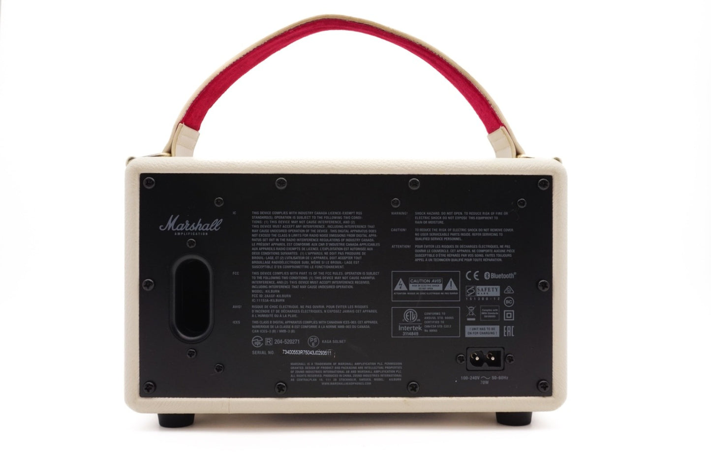 Marshall Kilburn Creme-Weiß Bluetooth Lautsprecher Box – Refurbished