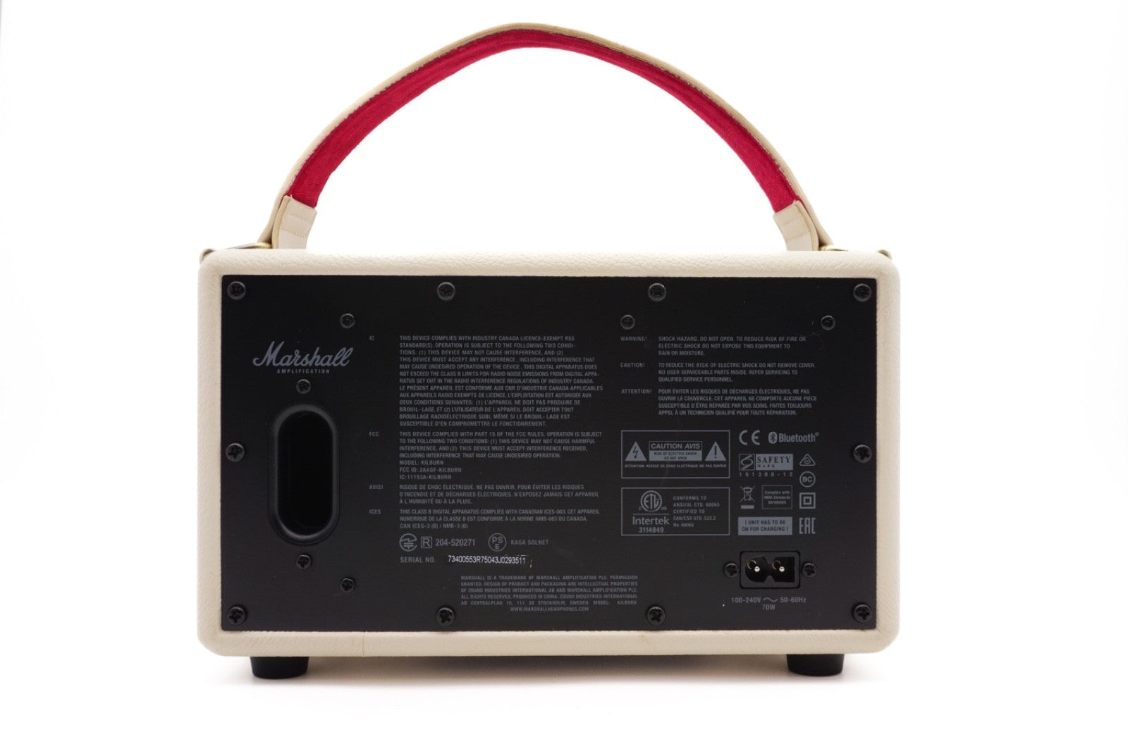 Marshall Kilburn Creme-Weiß Bluetooth Lautsprecher Box – Refurbished