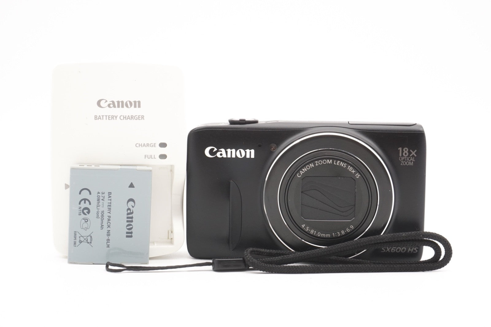 Canon PowerShot SX600 HS Digitalkamera Kompaktkamera Kamera 18x Zoom Refurbished