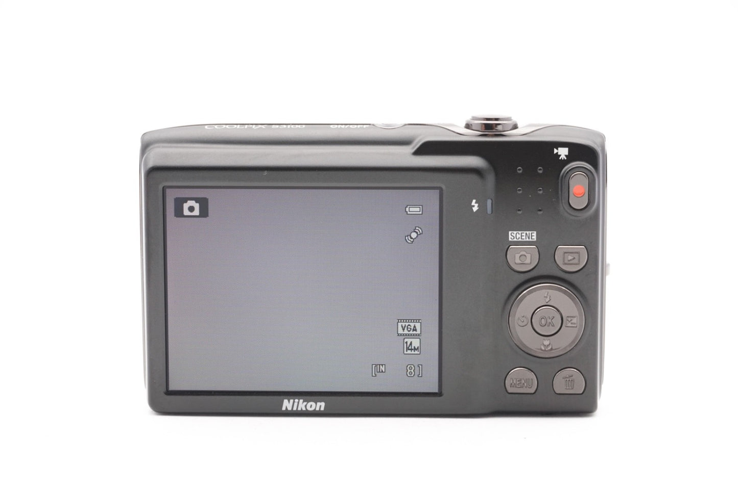 Nikon Coolpix S3100 Digitalkamera 14MP Kamera Schwarz Kompaktkamera Refurbished