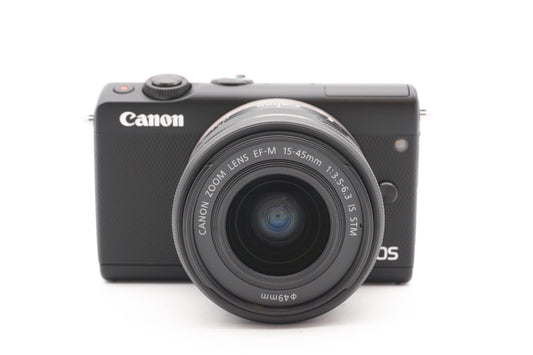 Canon EOS M100 Systemkamera Digitalkamera Kamera Kit 15-45mm Lens – Refurbished