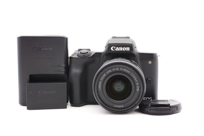 Canon EOS M50 Digitalkamera Systemkamera Kamera + EF-M 15-45mm STM – Refurbished