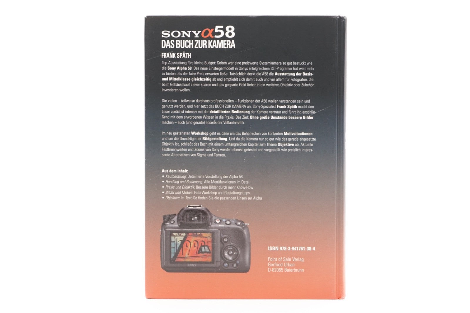 Sony A58 - Das Handbuch zur Kamera - Frank Späth Kamerabuch