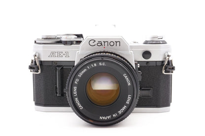 Canon AE-1 Kamera + 50mm Objektiv analoge Spiegelreflexkamera SLR - Gewartet