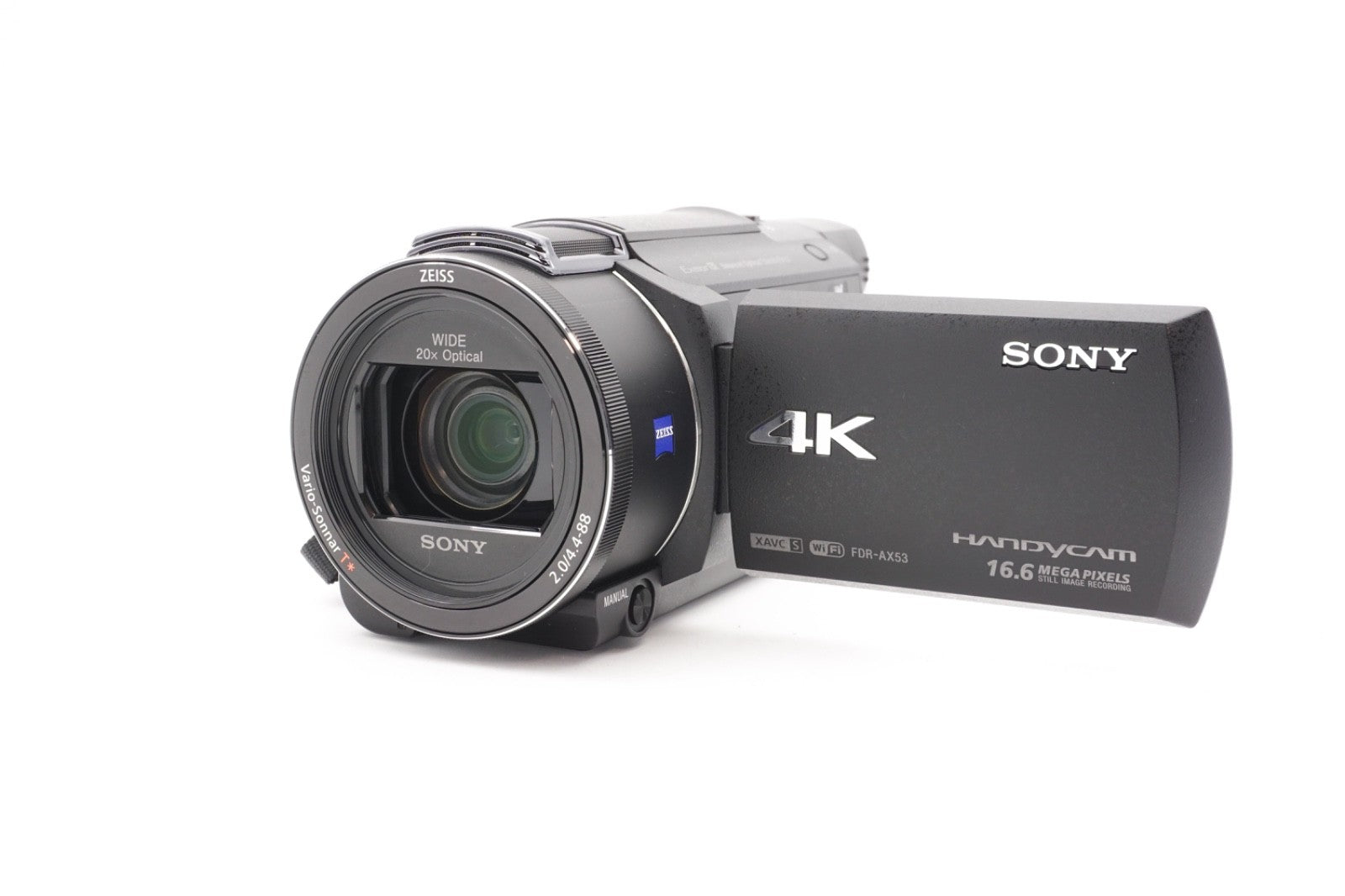 Sony FDR-AX53 4K Camcorder Videokamera Handycam 20x Zoom Stabi – Refurbished