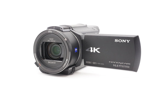 Sony FDR-AX53 4K Camcorder Videokamera Handycam 20x Zoom Stabi – Refurbished
