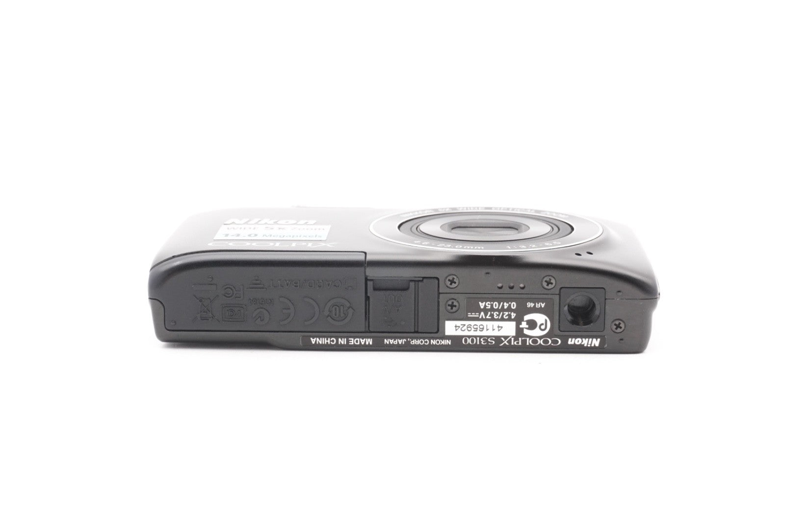 Nikon Coolpix S3100 Digitalkamera 14MP Kamera Schwarz Kompaktkamera Refurbished