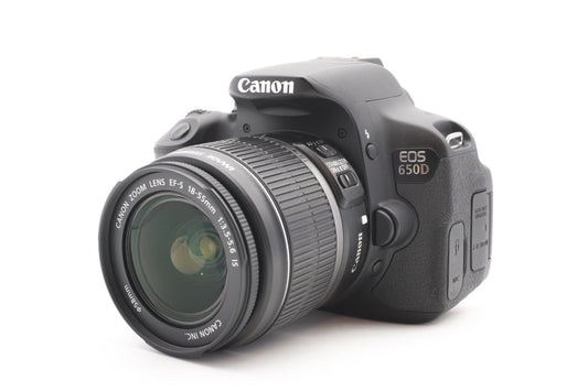 Canon EOS 650D DSLR Digitalkamera Kamera Kit 18-55mm Objektiv – Refurbished