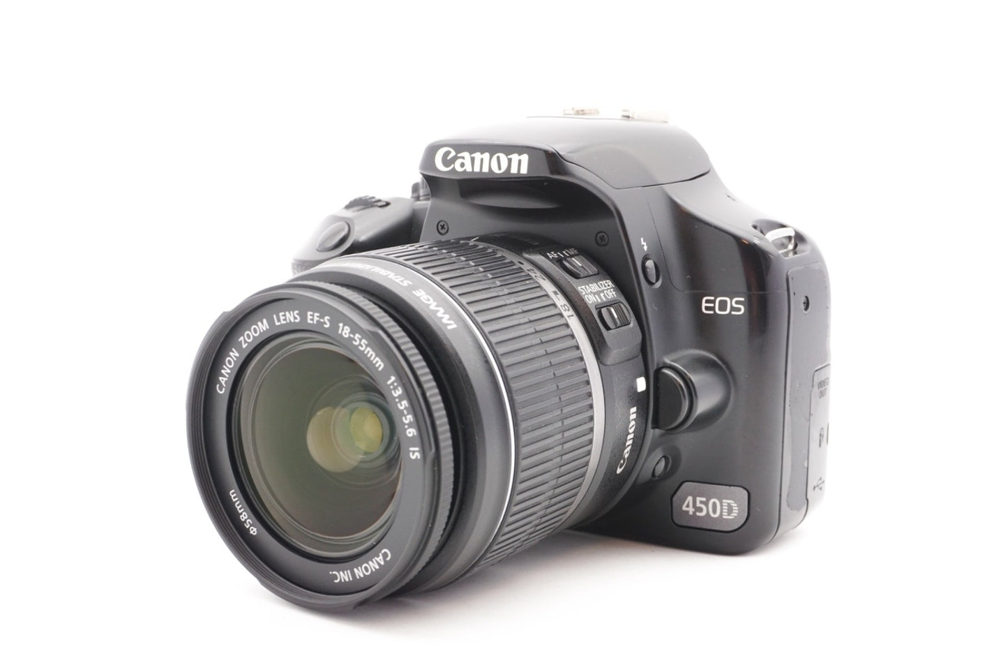 Canon EOS 450D DSLR Digitalkamera Kamera Kit EF-S 18-55mm Objektiv – Refurbished