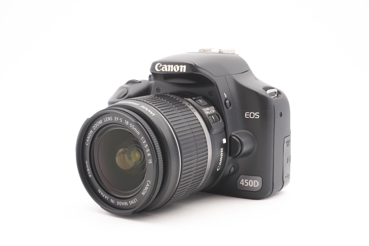 Canon EOS 450D DSLR Digitalkamera Kamera Kit 18-55mm IS Objektiv – Refurbished