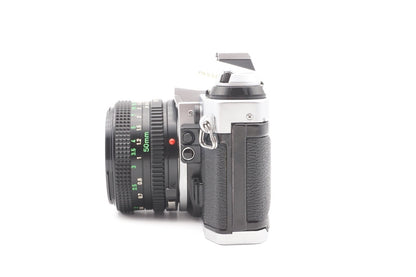 Canon AE-1 Program Kamera + 50mm Objektiv analoge Spiegelreflexkamera - Gewartet