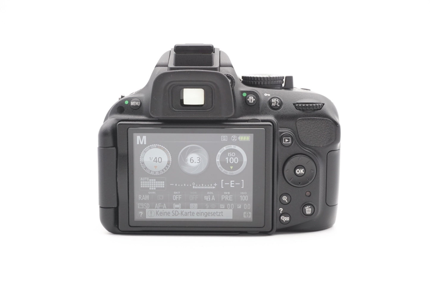 Nikon D5200 Digitalkamera + AF-S 18-105mm G VR Spiegelreflex Kamera Refurbished