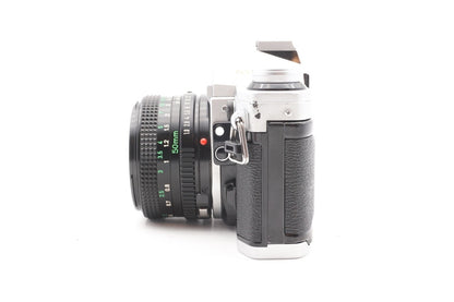 Canon AE-1 Kamera + 50mm Objektiv analoge Spiegelreflexkamera SLR - Gewartet