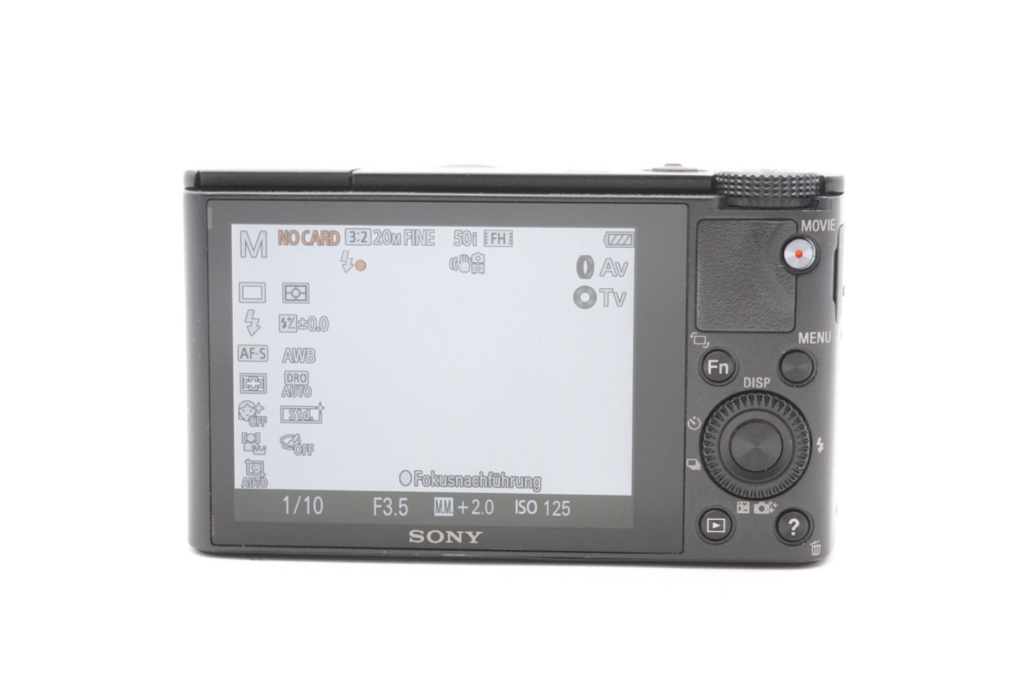 Sony DSC-RX100 Digitalkamera Kamera Kompaktkamera CyberShot Zoom  - Refurbished