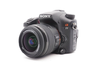 Sony Alpha A77 Digitalkamera + Sony A 18-55mm SAM II Kamera Kit | Refurbished