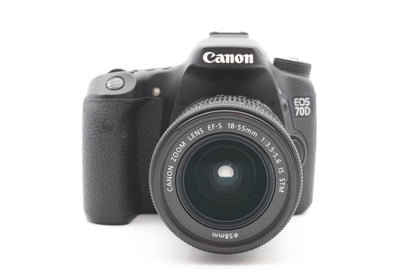Canon EOS 70D DSLR Digitalkamera Kamera Kit EF-S 18-55mm Objektiv – Refurbished