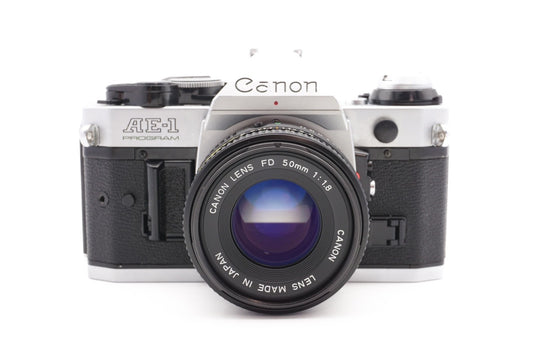 Canon AE-1 Program Kamera + 50mm Objektiv analoge Spiegelreflexkamera - Gewartet