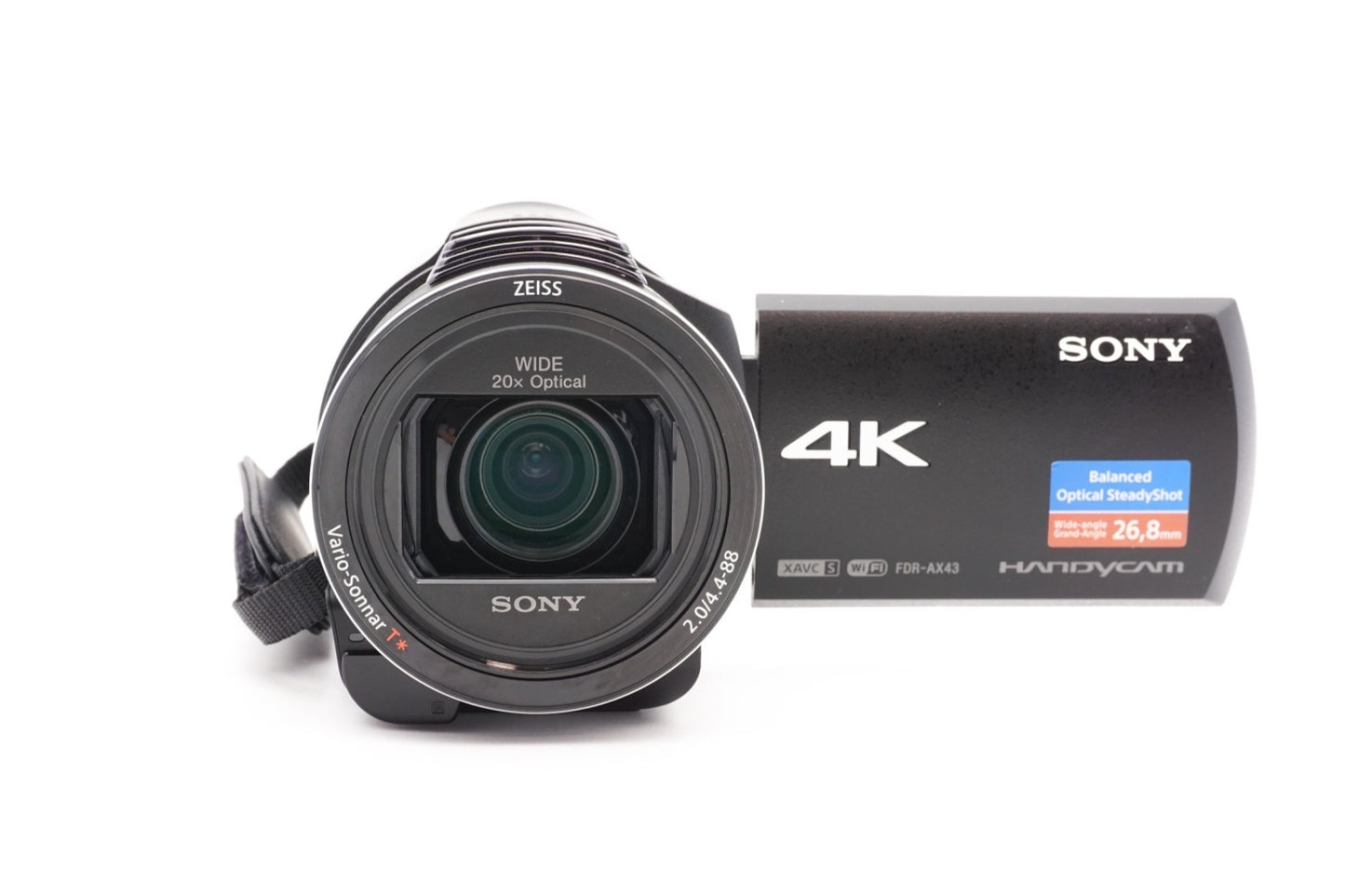 Sony FDR-AX43 4K Camcorder Videokamera 20x Zoom Stabilisierung – Refurbished