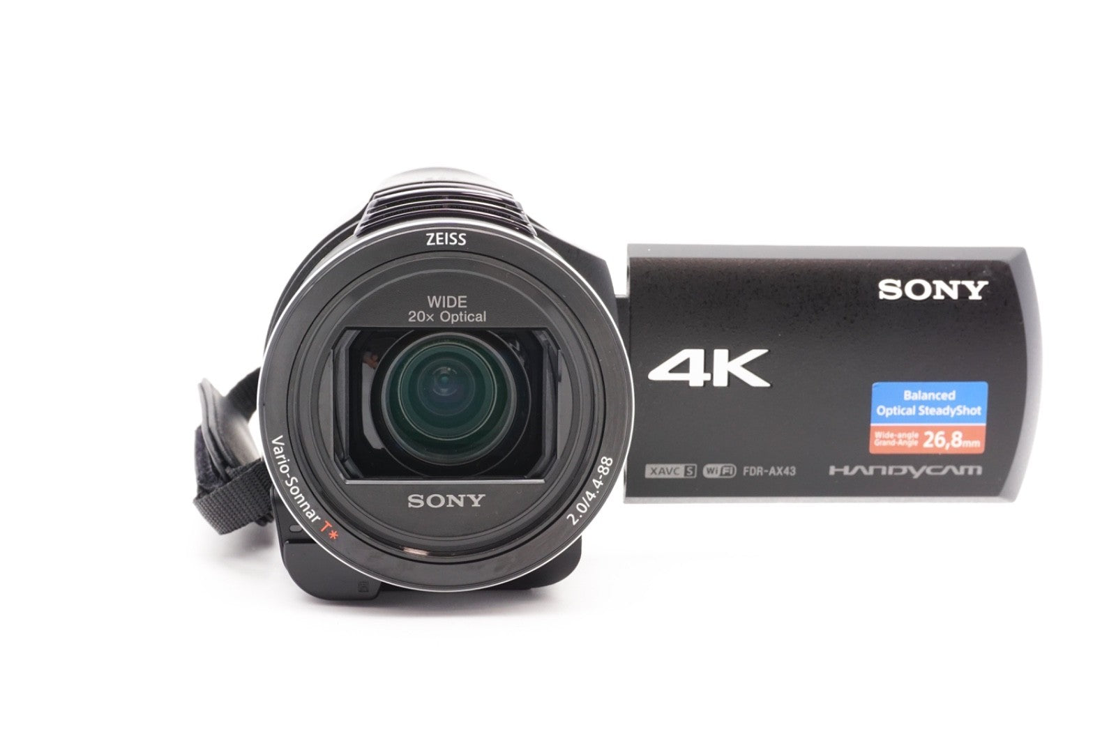 Sony FDR-AX43 4K Camcorder Videokamera 20x Zoom Stabilisierung – Refurbished