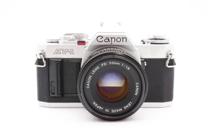 Canon AV-1 Kamera + 35mm Objektiv analoge Spiegelreflexkamera SLR - Gewartet