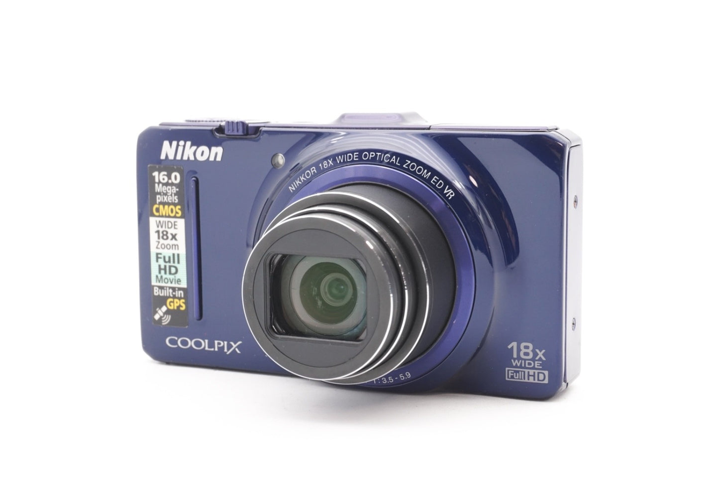 Nikon Coolpix S9300 Digitalkamera Kamera Kompaktkamera 18x Zoom - Refurbished