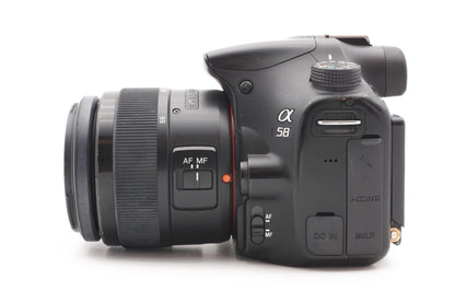 Sony Alpha A58 DSLR Kamera Kit 18-55mm - Bildstabilisator defekt – Refurbished